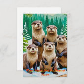 Speelse andere vrienden kaart (Voorkant / Achterkant)