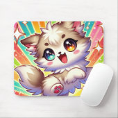 Speelse Anime Pet Vol van vreugde Muismat (Met muis)