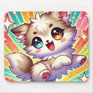 Speelse Anime Pet Vol van vreugde Muismat