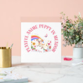 Speelse Anime Puppy in Meadow Poster (Huwelijk)