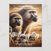 Speelse Apen Dans in Meadow Briefkaart (Voorkant)