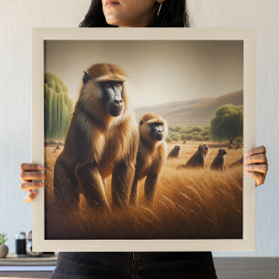 Speelse Apen Frolicking Poster