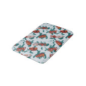 Speelse Apen Patroon van de Witte Lotus Badmat (Gekanteld)