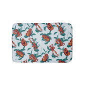 Speelse Apen Patroon van de Witte Lotus Badmat (Voorkant)