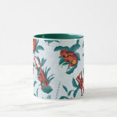 Speelse Apen Patroon van de Witte Lotus Mok (Midden)