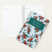 Speelse Apen Patroon van de Witte Lotus Planner (Display)