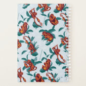 Speelse Apen Patroon van de Witte Lotus Planner (Achterkant)