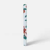 Speelse Apen Patroon van de Witte Lotus Samsung Galaxy Hoesje (Linkerkant)