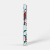 Speelse Apen Patroon van de Witte Lotus Samsung Galaxy Hoesje (Rechterkant)