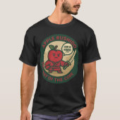 Speelse Apple Samurai Discipline  T-shirt (Voorkant)