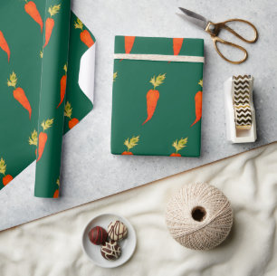 Speelse Aquarel Wortel Cadeaupapier