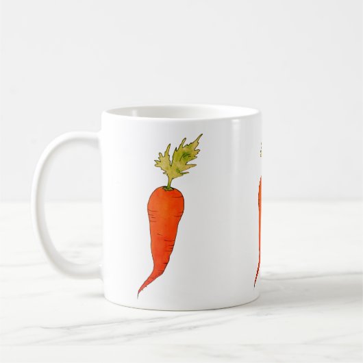 Speelse Aquarel Wortel Koffiemok (Links)