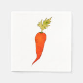 Speelse Aquarel Wortel Servet (Voorkant)