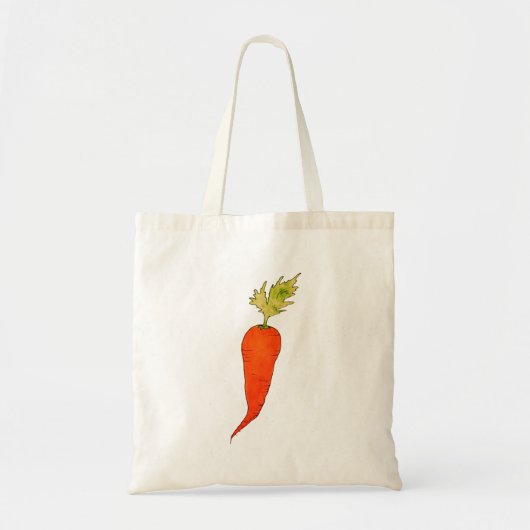 Speelse Aquarel Wortel Tote Bag (Voorkant)