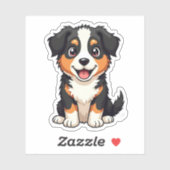 Speelse Australian Shepherd Puppy – Schattigee sti Sticker (Vel)
