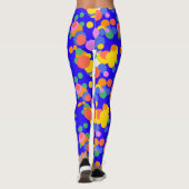 Speelse baan: Abstracte cirkels Leggings (Achterkant)