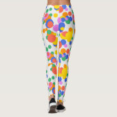 Speelse baan: Abstracte cirkels Leggings (Achterkant)