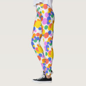 Speelse baan: Abstracte cirkels Leggings (Links)