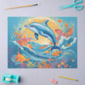 Speelse Baby Dolfijn Tissuepapier (Craft)