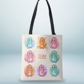 Speelse Baby Dragons gepersonaliseerd Tote Bag