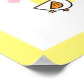 Speelse Baby Eendjes Kids Monogram Muurdecoratie K Poster (Hoek)