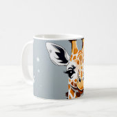 Speelse Baby Giraffe Dier Koffiemok (Voorkant links)