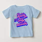 Speelse Baby, het is koud buiten het winterontwerp (Voorkant)