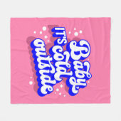 Speelse Baby, het is koud buiten het winterontwerp Fleece Deken (Voorkant (Horizontaal))