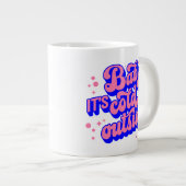 Speelse Baby, het is koud buiten het winterontwerp Grote Koffiekop (Voorkant rechts)