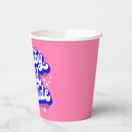 Speelse Baby, het is koud buiten het winterontwerp Papieren Bekers (Links)