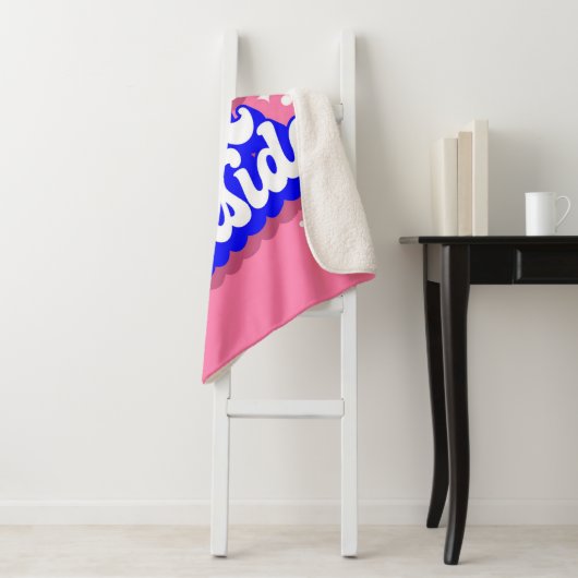 Speelse Baby, het is koud buiten het winterontwerp Sherpa Deken (In situ)