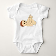 Speelse Baby-minimalistische Cartoon Baby illustra