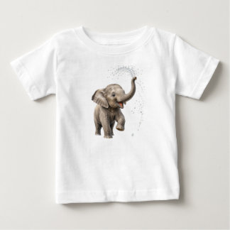 Speelse Baby Olifant Spetterend in Rivier Mooie Wi