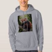 Speelse Baby Red Panda Forest Design Hoodie (Voorkant)
