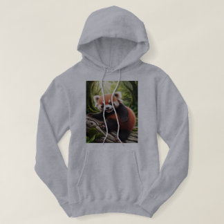 Speelse Baby Red Panda Forest Design Hoodie
