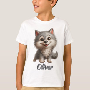Speelse Baby Wolf - Kinderen T-shirt