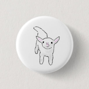 Speelse babygeit minimalistisch cadeau ronde button 3,2 cm