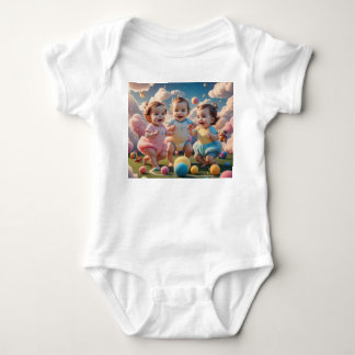 Speelse Baby's en Kleurrijke Ballen Kleding Ontwer Romper