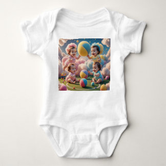 Speelse Baby's met Kleurrijke Ballen - Schattige K Romper