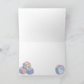 Speelse Baby's speelgoed pastel kleur Kaart (Binnen)