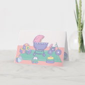 Speelse Baby's speelgoed pastel kleur Kaart (Voorkant)