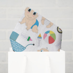 Speelse baby's tissuepapier