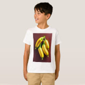 Speelse Banana Art Kinderen T-shirt (Voorkant volledig)