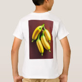 Speelse Banana Art Kinderen T-shirt (Achterkant)