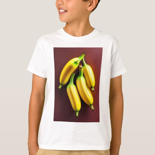 Speelse Banana Art Kinderen T-shirt (Voorkant)