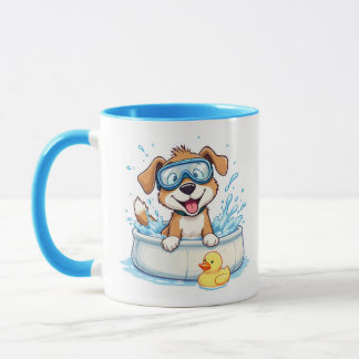 Speelse Bathing Dog Mok - Leuk cadeau voor Hondenl