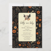 Speelse Batty over Baby shower Kaart (Voorkant)