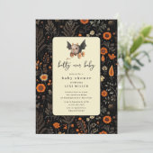 Speelse Batty over Baby shower Kaart (Staand voorkant)