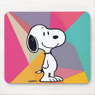 Speelse Beagle Cartoon Geometrische Pop Art Muismat