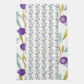 Speelse bessen en wijnstokken theedoek (Verticaal)